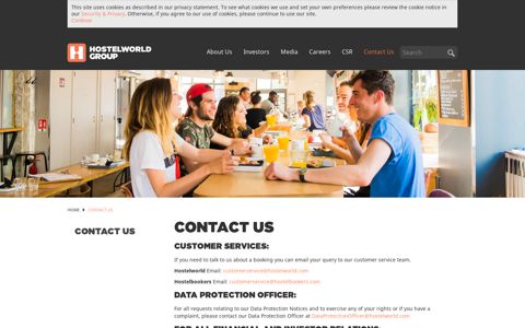 Contact Us – Hostelworld
