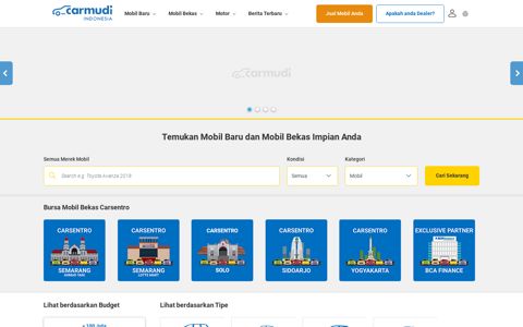 Situs Jual Beli Mobil Motor #1 se-Indonesia | Carmudi Indonesia