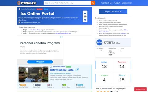 Iss Online Portal
