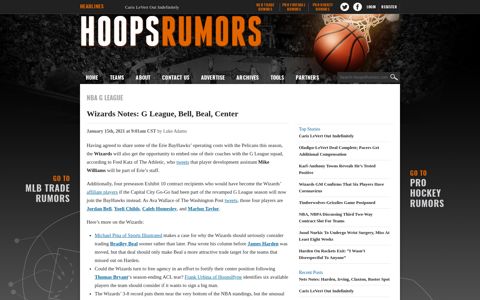 NBA G League Rumors | Hoops Rumors