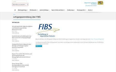 Lehrgangsanmeldung über FIBS - LASPO - Bayerisches ...