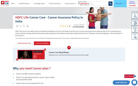 Buy Best Cancer Insurance Policy - HDFC Life
