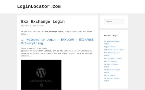 Exx Exchange Login - LoginLocator.Com