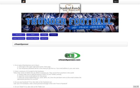 eTeamSponsor | Rocklin High School Football