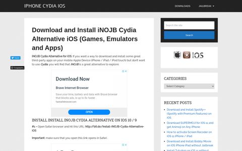Download and Install iNOJB Cydia Alternative iOS (Games ...