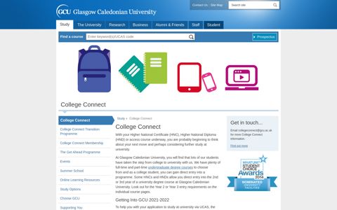 College Connect | Glasgow Caledonian University | Scotland ...