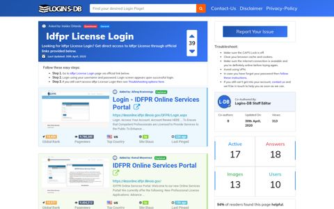 Idfpr License Login - Logins-DB