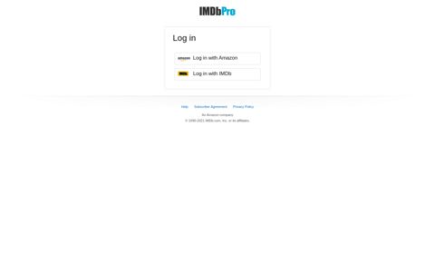 Log in - IMDbPro