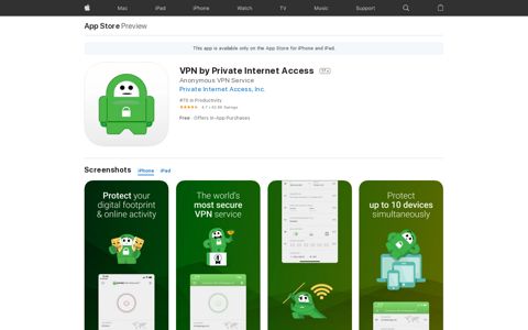 ‎VPN by Private Internet Access on the App Store