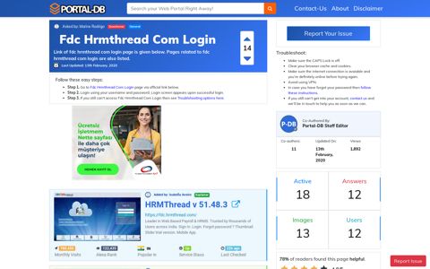 Fdc Hrmthread Com Login - Portal-DB.live