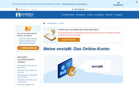 Meine enviaM: Das Online-Konto - Energiemarie