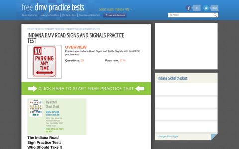 2020 Free Indiana BMV Road Signs and Signals Practice Test ...