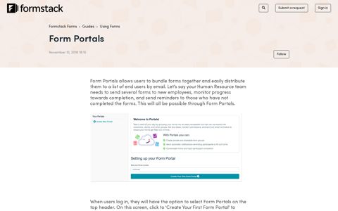 Form Portals – Formstack Forms
