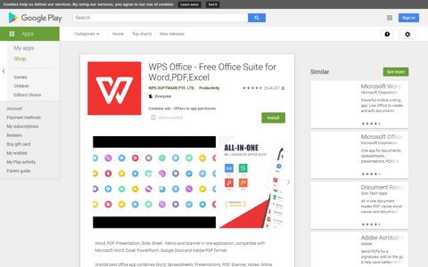 WPS Office - Free Office Suite for Word,PDF,Excel – Apps on ...