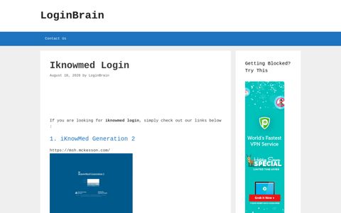 iknowmed login - LoginBrain