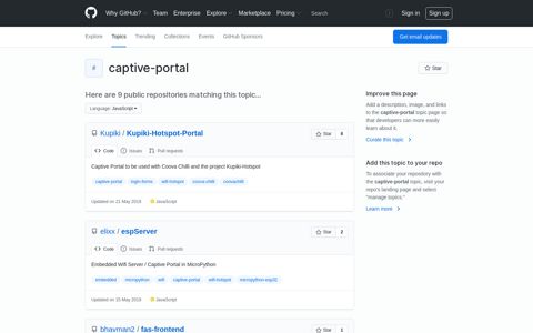 captive-portal · GitHub Topics · GitHub