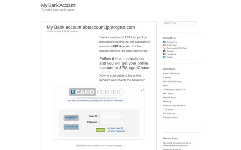 JPMorgan Account on www.ebtaccount.jpmorgan.com