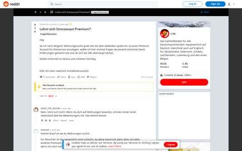 Lohnt sich Immoscout Premium? : de - Reddit