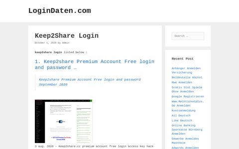 Keep2Share - Keep2Share Premium Account Free Login And ...
