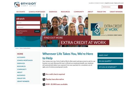 Extra Credit at Work - Envision Credit Union