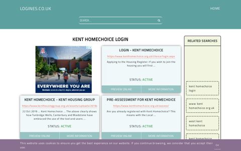 kent homechoice login - General Information about Login