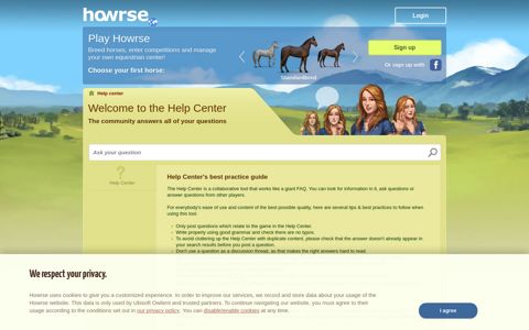 Help center - Howrse