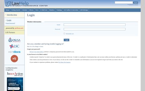 Login - LawHelp Interactive Resource Center - Pro Bono Net