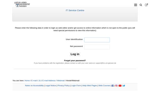 Horde/Webmail — IT Service Centre