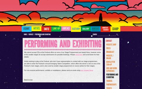 Performing and exhibiting | Glastonbury Festival