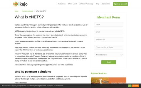 What is eNETS? Payment Method Definition - Ikajo