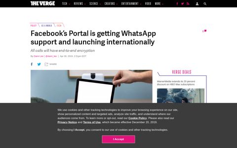 Facebook's Portal is getting WhatsApp support and launching ...