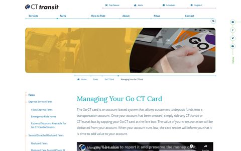 Managing Your Go CT Card | CTtransit - Connecticut DOT ...