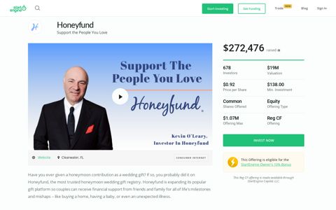 Honeyfund | StartEngine