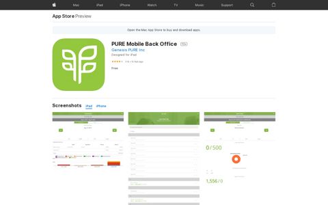 ‎PURE Mobile Back Office on the App Store