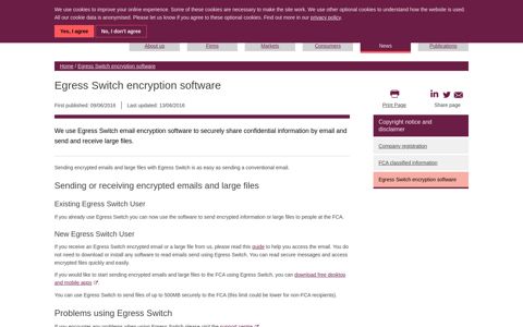 Egress Switch encryption software | FCA