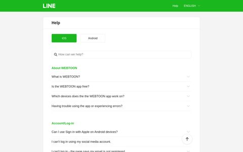 Help Center | WEBTOON - LINE Android