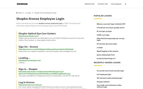 Shopko Kronos Employee Login ❤️ One Click Access - iLoveLogin