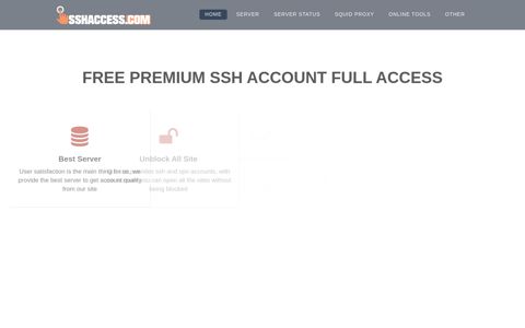 SSHACCESS.COM: Free Fast Premium SSH Account Full ...