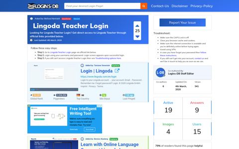Lingoda Teacher Login - Logins-DB