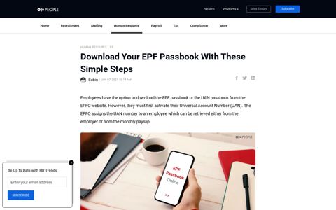 EPF Passbook - How to Login & Download UAN Passbook ...