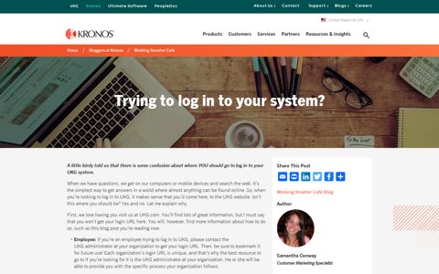 Friday Fact – Trying to log in to your Kronos system? | Kronos