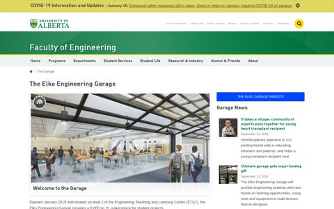 The Elko Engineering Garage | Engineering at Alberta
