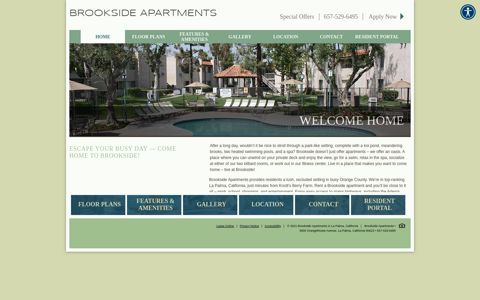 Brookside Apartments in La Palma, California