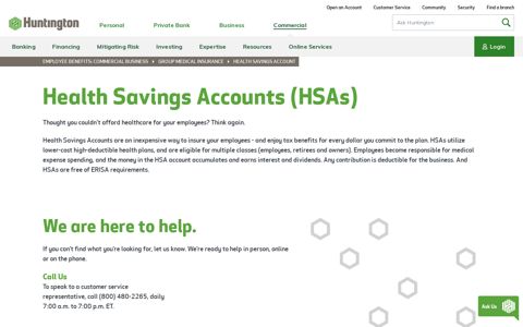 Health Savings Account | Huntington