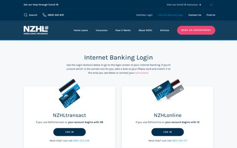 Internet Banking Login | NZHL