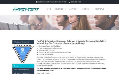 Collection Resources | FirstPoint Resources