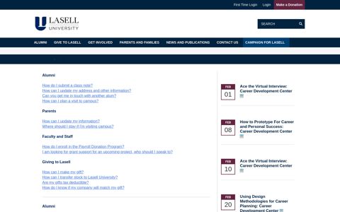 Lasell University - FAQ