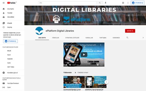 ePlatform Digital Libraries - YouTube
