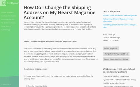 How Do I Change the Shipping Address on My Hearst ...