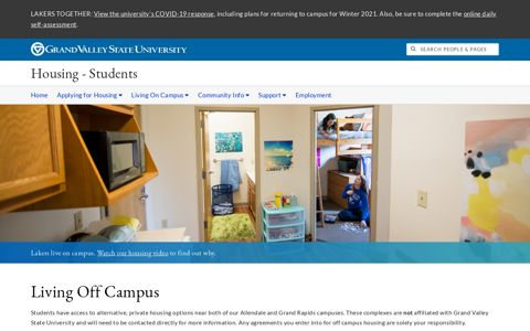 Living Off Campus - Housing - Students - Grand Valley State ...